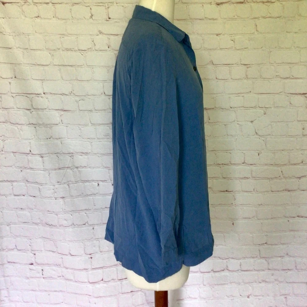 J. Jill 100% Silk Button Down Long Sleeve Top - Size XSP - Picture 4 of 8
